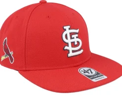 Best 47 Brand St. Louis Cardinals Sure Shot Captain Red Snapback -