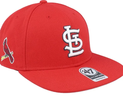 Best 47 Brand St. Louis Cardinals Sure Shot Captain Red Snapback -