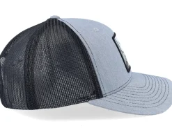 Trucker-Public Domain Statue Of Liberty Heather Grey/Black Trucker -