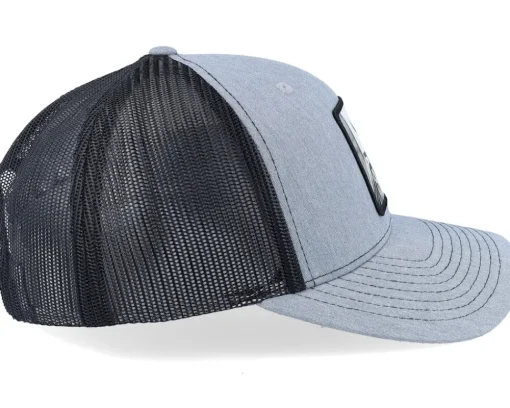 Trucker-Public Domain Statue Of Liberty Heather Grey/Black Trucker -
