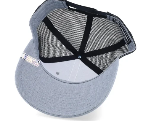 Trucker-Public Domain Statue Of Liberty Heather Grey/Black Trucker -