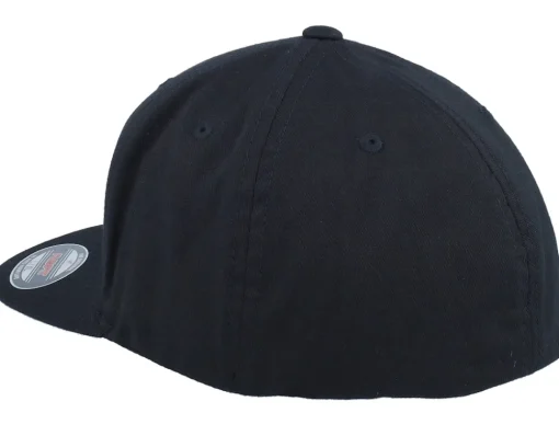 Fitted-Iconic Sthlm Chemical Formula Engraved Black Flat Brim Fitted -
