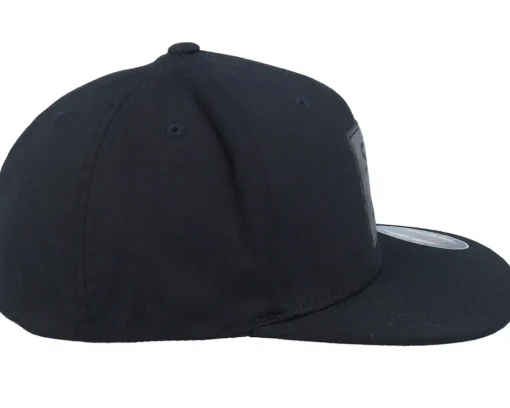 Fitted-Iconic Sthlm Chemical Formula Engraved Black Flat Brim Fitted -
