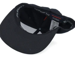 Fitted-Iconic Sthlm Chemical Formula Engraved Black Flat Brim Fitted -