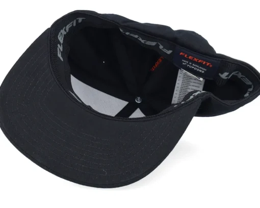 Fitted-Iconic Sthlm Chemical Formula Engraved Black Flat Brim Fitted -