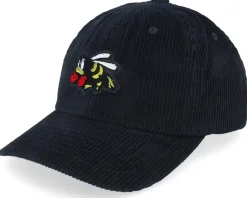 Dad Cap-Brixton Stinger Washed Black Dad Cap -