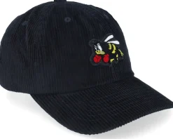 Dad Cap-Brixton Stinger Washed Black Dad Cap -