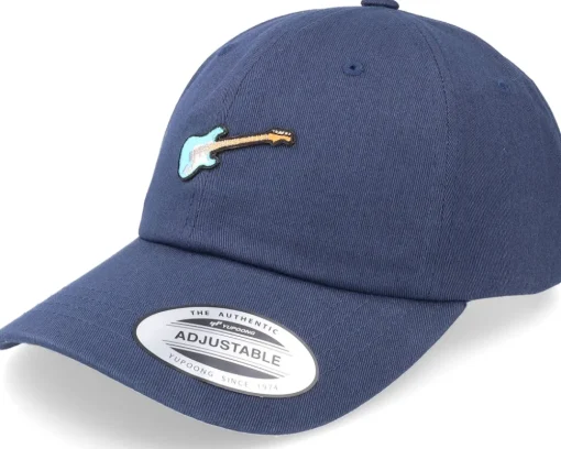 Dad Cap-Abducted Strat Guitar Patch Navy Dad Cap
