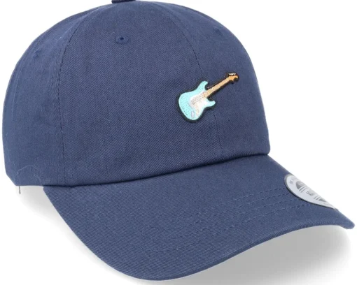 Dad Cap-Abducted Strat Guitar Patch Navy Dad Cap