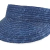 Visor-Seeberger Straw Brim Shade Visor - Blue