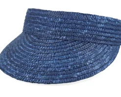 Visor-Seeberger Straw Brim Shade Visor - Blue
