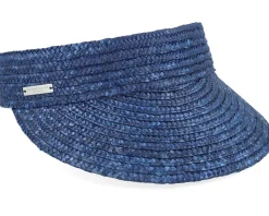 Visor-Seeberger Straw Brim Shade Visor - Blue