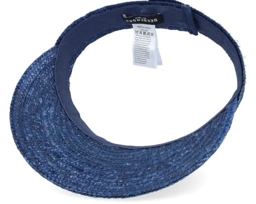 Visor-Seeberger Straw Brim Shade Visor - Blue