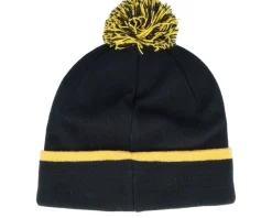 Discount J.Lindeberg Stripe Beanie Pom - Black