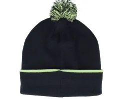 Golf-J.Lindeberg Stripe Beanie Navy Pom -