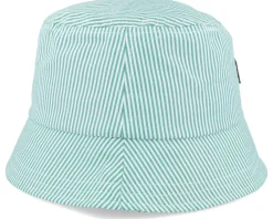 New Lyle & Scott Stripe Hat Court /White Bucket - Green