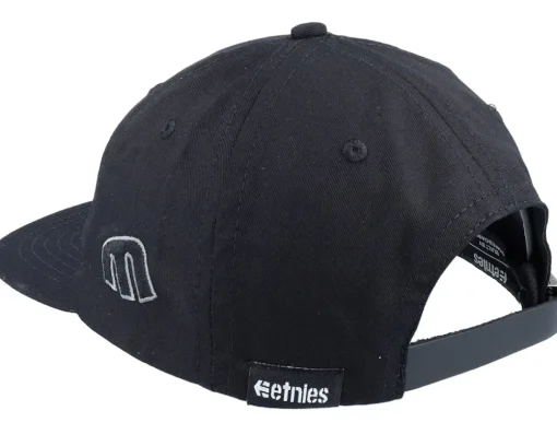 Skate-Etnies Stylized E Black Strapback -