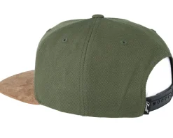 Snapback-Reell Suede Dark Olive Snapback -