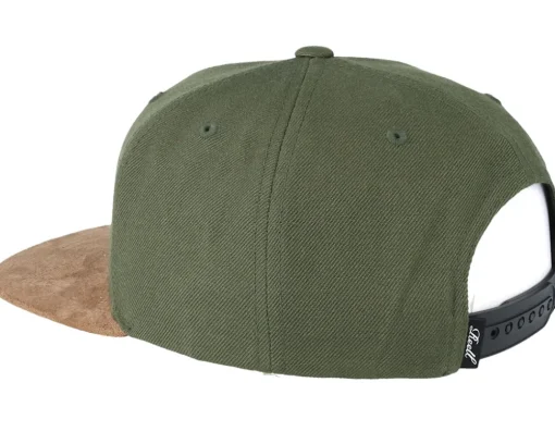 Snapback-Reell Suede Dark Olive Snapback -