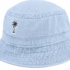 Buckets-Iconic Summer Palm Logo Blue Denim Bucket -