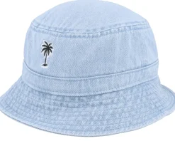 Buckets-Iconic Summer Palm Logo Blue Denim Bucket -