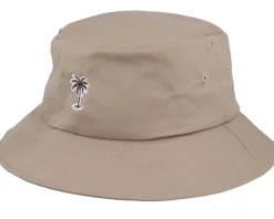 Clearance Iconic Summer Palm Logo Khaki Bucket -