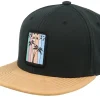 Snapback-Iconic Summer Palms Patch Black/Suede Snapback -