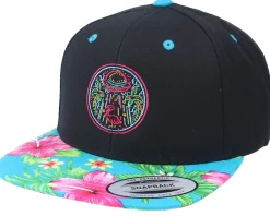 Snapback-Iconic Summer Space Invasion Black/Aqua Snapback -