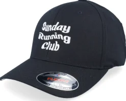 Hot Iconic Sunday Running Club Black Flexfit -
