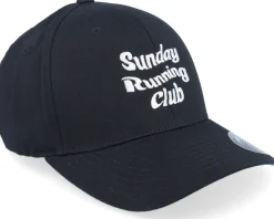 Hot Iconic Sunday Running Club Black Flexfit -