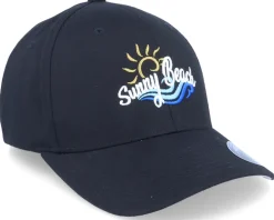 Discount Iconic Sunny Beach Summer Vacation Black Flexfit -