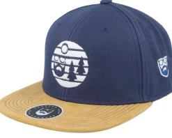 Snapback-Bearded Man Sunset White Logo Navy/Suede Snapback -