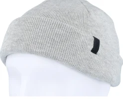 Clearance Djinns Super Soft Knit Heather Grey Short Beanie -