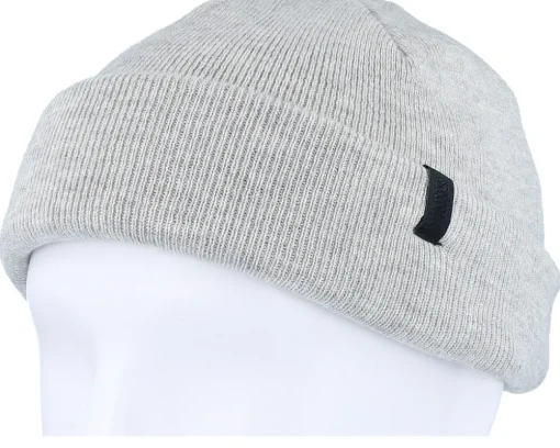 Clearance Djinns Super Soft Knit Heather Grey Short Beanie -