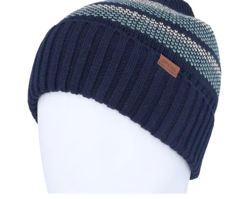 Fashion Rip Curl Surf Revival Stripe Reg Beanie Navy Cuff -
