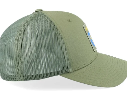 Trucker-Army Head Sverige Sweden Army Badge Olive Trucker -