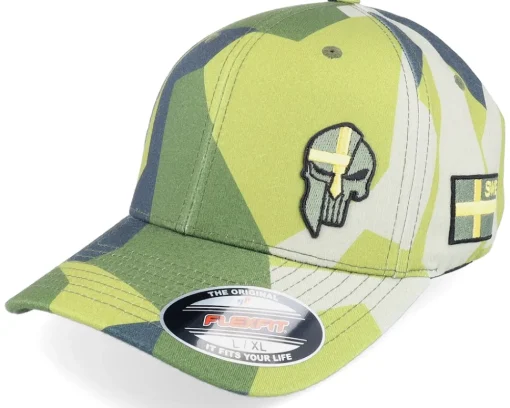 Flexfit-Army Head Sverige Sweden Army Skull M90 Camo Flexfit -