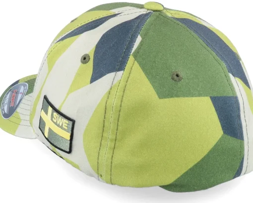 Flexfit-Army Head Sverige Sweden Army Skull M90 Camo Flexfit -