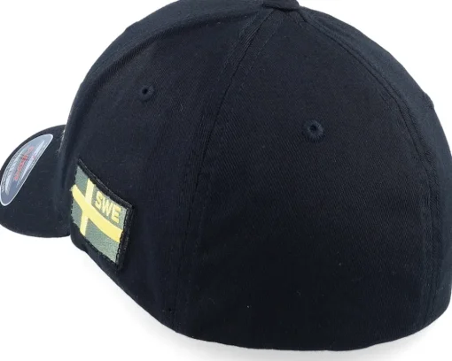 Flexfit-Army Head Sverige Sweden Army Skull Black Flexfit -