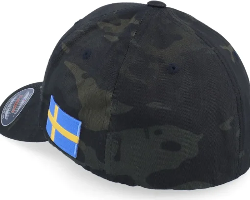 Hot Army Head Sverige Sweden Color Army Skull Multicam Flexfit -