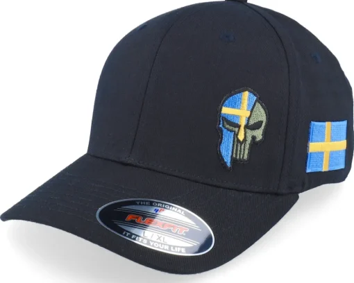 Hot Army Head Sverige Sweden Color Army Skull Multicam Flexfit -
