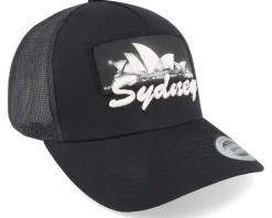 Trucker-Bacpakr Sydney 3d & Patch Black Trucker -