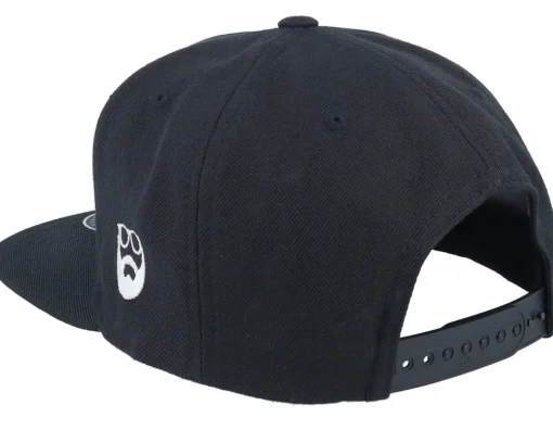 Snapback-Bearded Man Talk To The Beard Black Snapback -