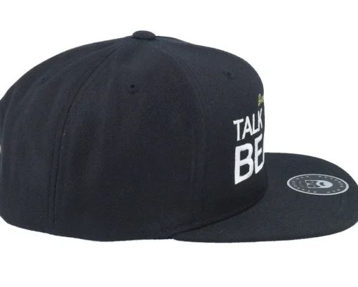 Snapback-Bearded Man Talk To The Beard Black Snapback -