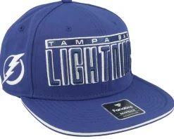 Snapback-Fanatics Tampa Bay Lightning Gino Flat Brim Cobalt/White Snapback - Blue