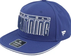 Snapback-Fanatics Tampa Bay Lightning Gino Flat Brim Cobalt/White Snapback - Blue
