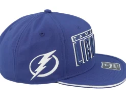 Snapback-Fanatics Tampa Bay Lightning Gino Flat Brim Cobalt/White Snapback - Blue