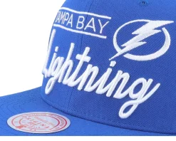 Snapback-Mitchell & Ness Tampa Bay Lightning Retro Lock Up Snapback - Blue