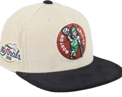 Fitted-Mitchell & Ness Tampa Bay Lightning Team Cord Off White/Blue Fitted - Beige