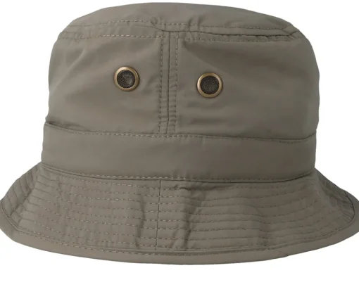 Online MJM Hats Taslan Olive Bucket -